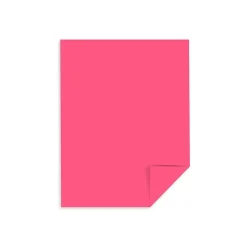 65 lb. Cardstock Paper, 8.5" x 11", Plasma Pink, 250 Sheets/Pack (22129) Card Stock