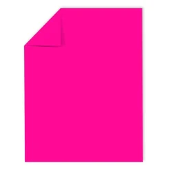 Hot 65 lb. Cardstock Paper, 8.5" x 11", Fireball Fuchsia, 250 Sheets/Pack (22881) Card Stock