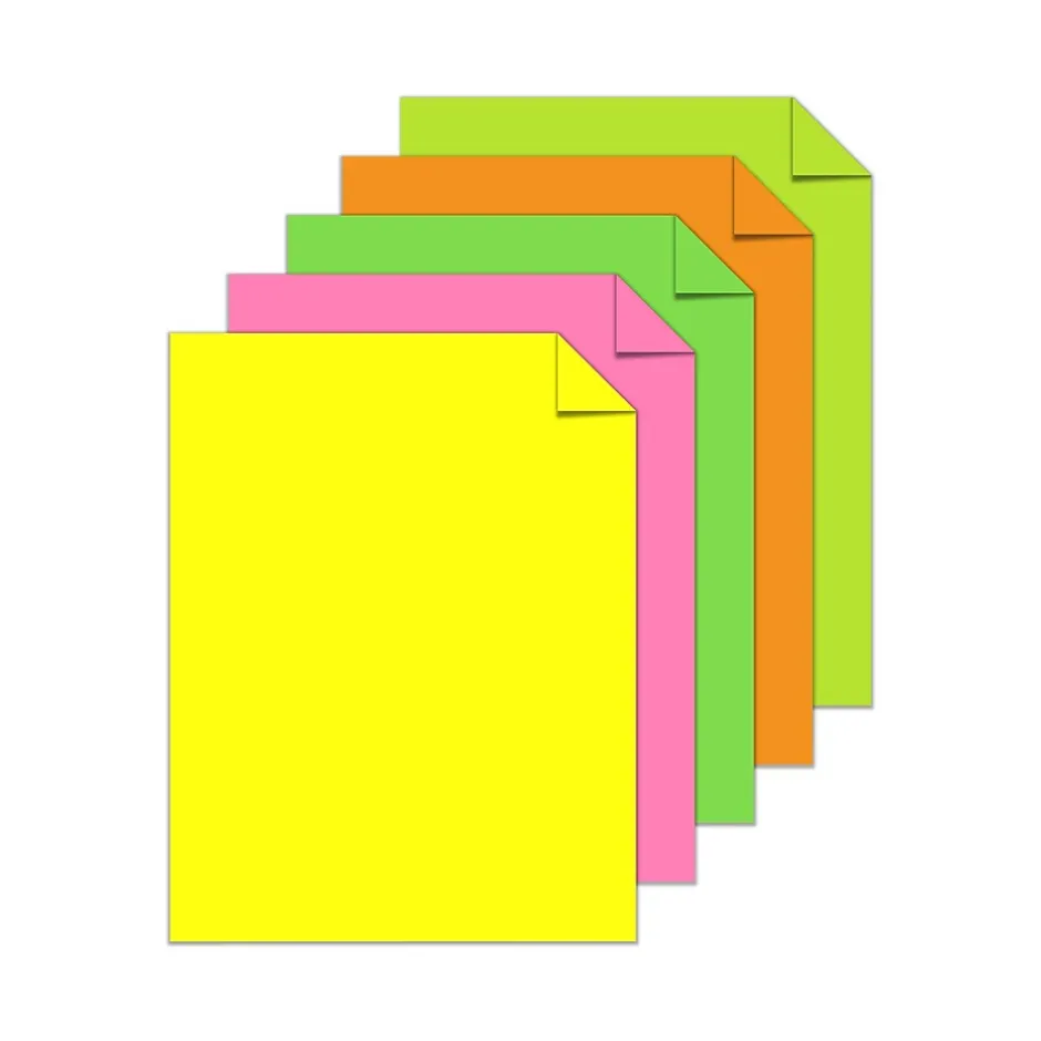 Sale Astrobrights Color Paper, 8.5" x 11", 24 lb., Neon Assorted Colors, 500/Ream (20270) Large Quantity Paper