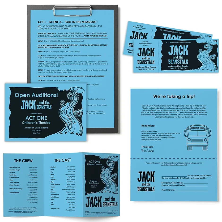 Outlet Colored Paper, 24 lbs., 8.5" x 11", , 500 Sheets/Ream (22521/21528) Multipurpose Paper