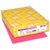 Sale Colored Paper, 24 lbs., 8.5" x 11", Plasma Pink, 500 Sheets/Ream (22119) Multipurpose Paper