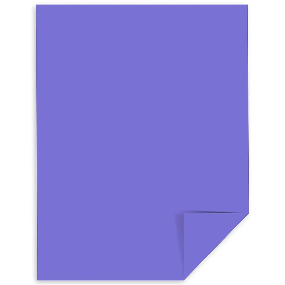 Sale Colored Paper, 24 lbs., 8.5" x 11", Venus Violet, 500 Sheets/Ream (22081) Multipurpose Paper
