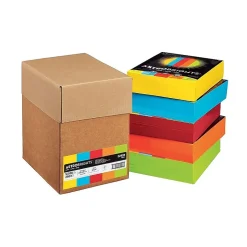 Clearance Astrobrights Multipurpose Paper, 24 lbs., 8.5" x 11", Assorted, 2500/Carton (22999) Multipurpose Paper
