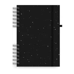 Astrobrights Twin Wire Journal, 6.5" x 8.25", Assorted Colors, 180 Pages, 2/Pack (91556) New
