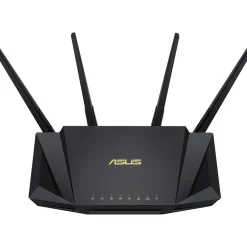 Asus AC Dual Band MU-MIMO WiFi 6 Router, Black (RT-AX3000)* Ethernet Switches & Splitters