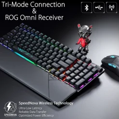 Asus Wireless Ergonomic Gaming Keyboard (90MP037A-BKAA01)* Ergonomic Keyboards