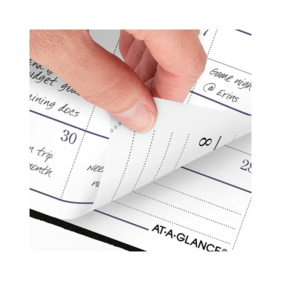 AT-A-GLANCE Fine Diary Pocket Hardcover 2025 Weekly and Monthly Diary, 2.75" x 4.25", Ruled, Black (72-01-05-25) New