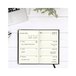 AT-A-GLANCE Fine Pocket Hardcover Diary, 3
