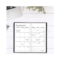 AT-A-GLANCE Fine Pocket Hardcover Diary, 3