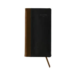 AT-A-GLANCE Fine Pocket Hardcover Diary, 3" x 6", Ruled, Black/Brown (74-02-05-25) Outlet