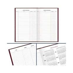 AT-A-GLANCE Standard Hardcover 2025 Daily Diary, 7.75" x 12", Ruled, Red (SD376-13-25) Outlet