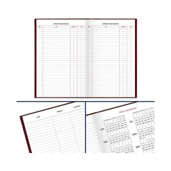 AT-A-GLANCE Standard Hardcover 2025 Daily Diary, 7.75" x 12", Ruled, Red (SD377-13-25) Hot