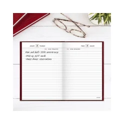 AT-A-GLANCE Standard Hardcover 2025 Daily Reminder, 5.75" x 8.25", Red (SD389-13-25) Hot