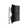 Atdec Adjustable Dual Stack Heavy Monitor Desk Mount for Flat/Curved Monitors up to 49", Silver (AWMS-2-LTH75-H-S)* Monitor Mounts & Stands