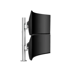 Atdec Adjustable Dual Stack Heavy Monitor Desk Mount for Flat/Curved Monitors up to 49", Silver (AWMS-2-LTH75-H-S)* Monitor Mounts & Stands