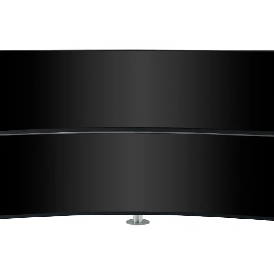 Atdec Adjustable Dual Stack Heavy Monitor Desk Mount for Flat/Curved Monitors up to 49", Silver (AWMS-2-LTH75-H-S)* Monitor Mounts & Stands