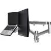 Atdec Adjustable Notebook and Display Desk Mount, Silver (AWMS-2-ND13-F-S)* Monitor Mounts & Stands