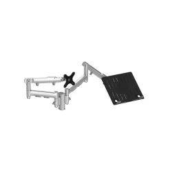 Atdec Adjustable Notebook and Display Desk Mount, Silver (AWMS-2-ND13-F-S)* Monitor Mounts & Stands