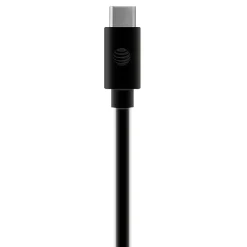 AT&T Charge and Sync USB to USB-C Cable with Lightning Connectors, 4 ft., Black, (TCL01-BLK)