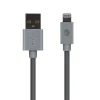AT&T PVC Charge and Sync Lightning Cable, 4 ft., Gray (PVLC1-GRY)