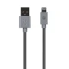 AT&T PVC Charge and Sync Lightning Cable, 10 ft., Gray, (PVLC10-GRY)