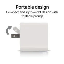 AT&T Type-C Power Adapter, 18-Watt, White, (PDC18)