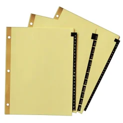 Avery A-Z Leather Dividers, 26-Tabs, Gold (11350)
