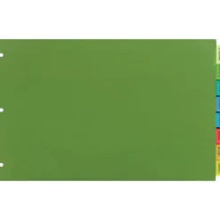 Avery Big Tab Insertable Plastic Dividers for 11" x 17" Binders, 8 Tabs, Multicolor (11179) Sale