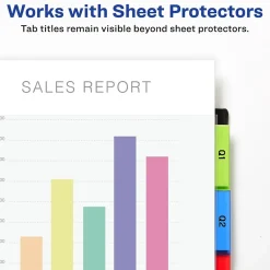 Avery Big Tab Insertable Plastic Dividers with 2 Pockets, 5 Tabs, Multicolor (11906) Best