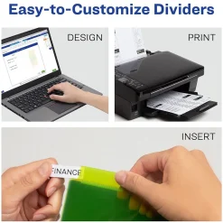 Avery Big Tab Insertable Plastic Dividers with 2 Pockets, 5 Tabs, Multicolor (11906) Best