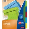 Avery Big Tab Insertable Plastic Divider, 5 Tabs, Multicolor, 1 Set (11900)