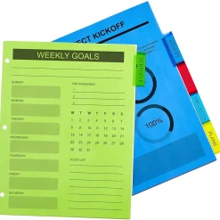 Avery Big Tab Insertable Plastic Divider, 5 Tabs, Multicolor, 1 Set (11900)