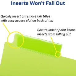 Avery Big Tab Insertable Plastic Divider, 8 Tabs, Multicolor, 1 Set (11903)