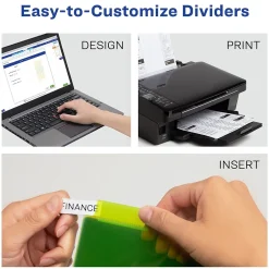 Avery Big Tab Insertable Plastic Divider, 8 Tabs, Multicolor, 1 Set (11901) Sale