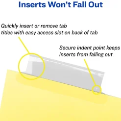 Avery Big Tab Insertable Paper Dividers, 5-Tab, Yellow (11110) Hot