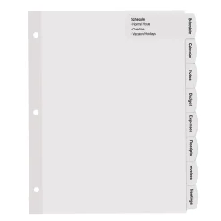 Avery Big Tab Printable Paper Dividers with Large White Labels, 8 Tabs, White, 20 Sets/Pack (14441) Discount