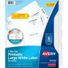 Avery Big Tab Printable Paper Dividers with Large White Labels, 5 Tabs, White, 4 Sets/Pack (14438) Sale