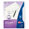 Avery Big Tab Write & Erase Plastic Dividers, 8 Tabs, White (16371) Sale
