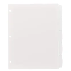 Avery Big Tab Write & Erase Plastic Dividers, 5 Tabs, White (16370) Best