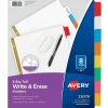 Avery Big Tab Write & Erase Paper Divider, 8 Tabs, Multicolor, 1 Set (23079) Clearance