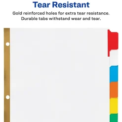 Avery Big Tab Write & Erase Paper Divider, 8 Tabs, Multicolor, 1 Set (23079) Clearance