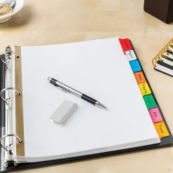 Avery Big Tab Write & Erase Paper Divider, 8 Tabs, Multicolor, 1 Set (23079) Clearance