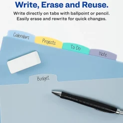 Avery Big Tab Write & Erase Plastic Dividers, 5 Tabs, Multicolor (16170) Clearance