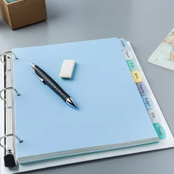 Avery Big Tab Write & Erase Plastic Divider, 8 Tabs, Multicolor, 1 Set (16171)