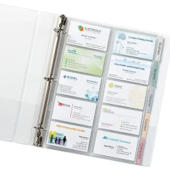 Avery Binder Pockets, 3-Hole Punched, Clear, 5/Pack (76004) Hot