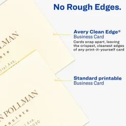 Outlet Clean Edge Business Cards, 3.5