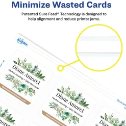 Outlet Clean Edge Laser Square Cards with Rounded Corners, 2 1/2