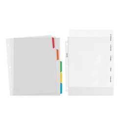 Avery Clear Easy View Plastic Dividers, 5 Tabs, Multicolor (16740) Online