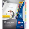 Avery Clear Easy View Plastic Dividers, 8 Tabs, Multicolor (16741) Online