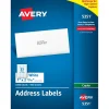 Avery Copier Address Labels, 1" x 2-13/16", White, 3300 Labels/Box (5351)* Address Labels